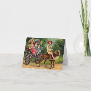 Tarjeta de agradecimiento de desfile de niños vict