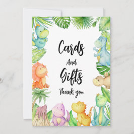 Tarjeta de agradecimiento de Dinosaur Baby Shower