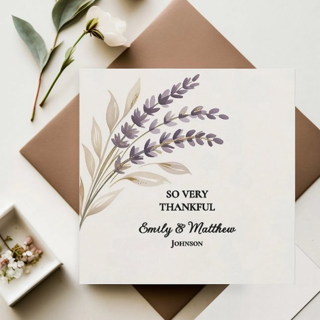 Tarjeta de agradecimiento de diseñador boho modern (Subido por el creador)