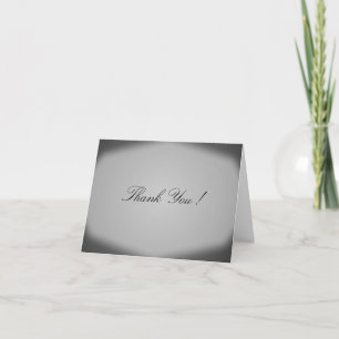 Tarjeta de agradecimiento de diseño blanco y negro