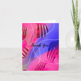 Tarjeta de agradecimiento de diseño culinario