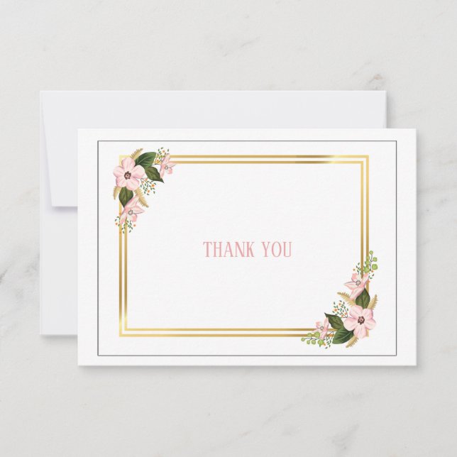 Tarjeta de agradecimiento de Dogwood Swag (Anverso)