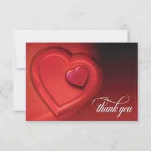 Tarjeta de agradecimiento de dos corazones (Versió