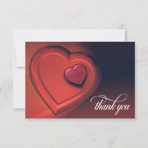 Tarjeta de agradecimiento de dos corazones (Versió