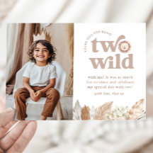 Tarjeta de agradecimiento de dos paisajes silvestr