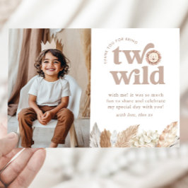 Tarjeta de agradecimiento de dos paisajes silvestr