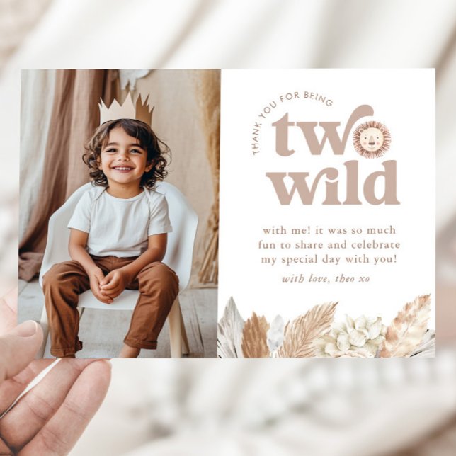 Tarjeta de agradecimiento de dos paisajes silvestr (Zazzle Two Wild Landscape Photo Thank You Card )