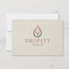 Tarjeta de agradecimiento de Droplyt Golf Signatur
