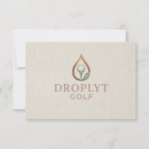 Tarjeta de agradecimiento de Droplyt Golf Signatur