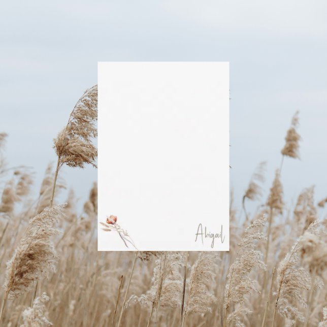 Tarjeta de agradecimiento de ducha botánica seca B (Subido por el creador)