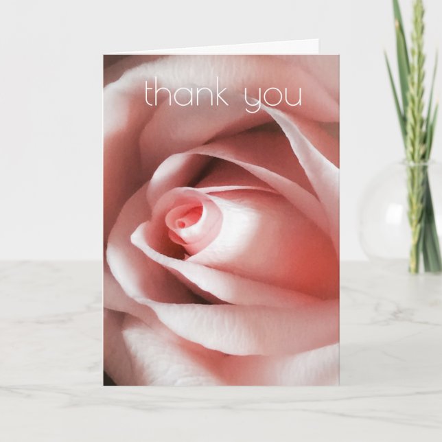 Tarjeta de agradecimiento de elegancia simple (Anverso)