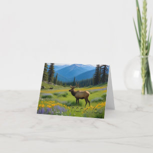 Tarjeta de agradecimiento de Elk Mountain Meadow