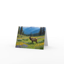 Tarjeta de agradecimiento de Elk Mountain Meadow