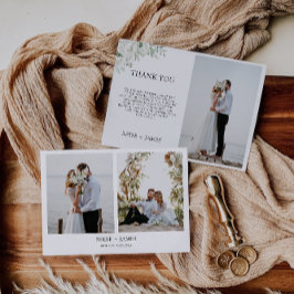 Tarjeta de agradecimiento de Emerald Green Boda