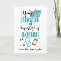 Tarjeta de agradecimiento de enfermera