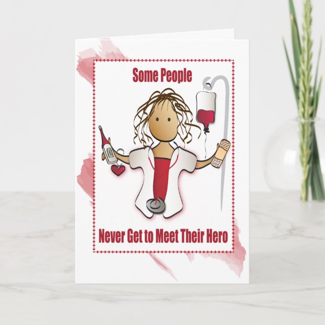 Tarjeta de agradecimiento de Enfermería (Anverso)