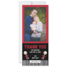 Tarjeta de agradecimiento de entrada para deportes