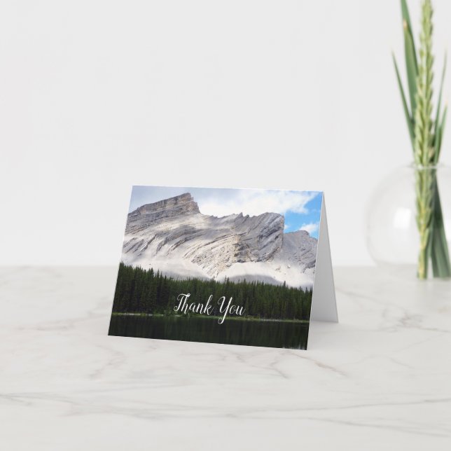 Tarjeta de agradecimiento de escena del lago de mo (Anverso)