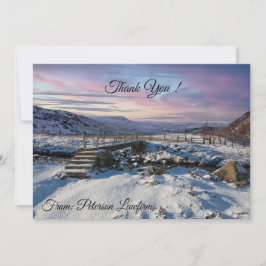 Tarjeta de agradecimiento de escenas de vacaciones