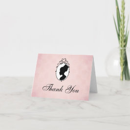 Tarjeta de agradecimiento de estilo victoriano Cam