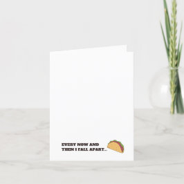 Tarjeta de agradecimiento de Fall Apart Tacos