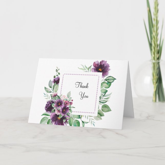 Tarjeta de agradecimiento de felicitación plegada (Anverso)
