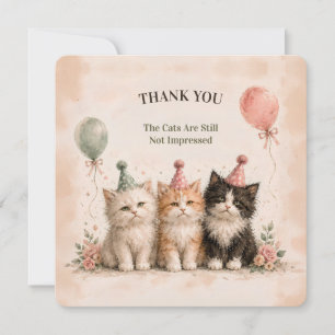 Tarjeta de agradecimiento de fiesta de cumpleaños 
