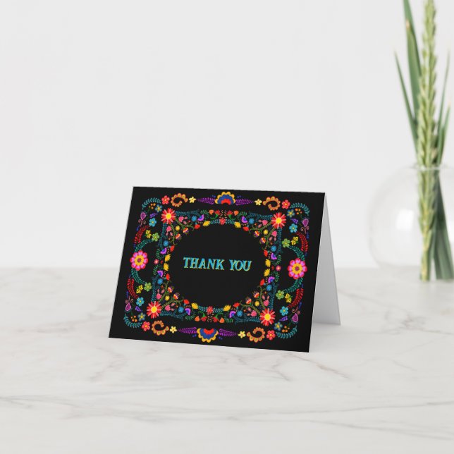 Tarjeta de agradecimiento de Fiesta Mexicana (Anverso)