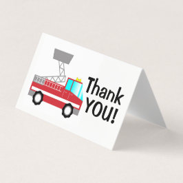 Tarjeta de agradecimiento de Fireman | protección