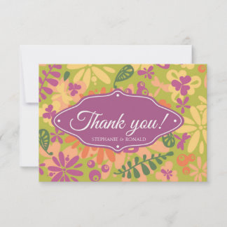 Tarjeta de agradecimiento de Flor