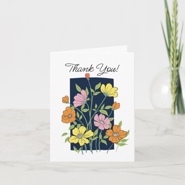 Tarjeta de agradecimiento de Flor (Anverso)