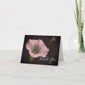 Tarjeta de agradecimiento de flor de gloria de la