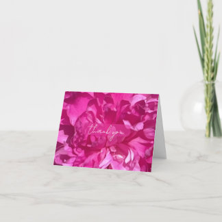 Tarjeta de agradecimiento de flor de rododendro