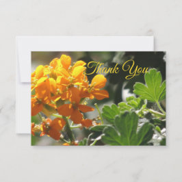 Tarjeta de agradecimiento de Flor Salvaje