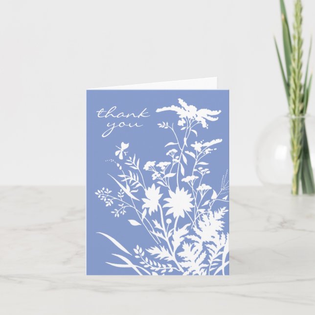 Tarjeta de agradecimiento de flor silvestre (Anverso)