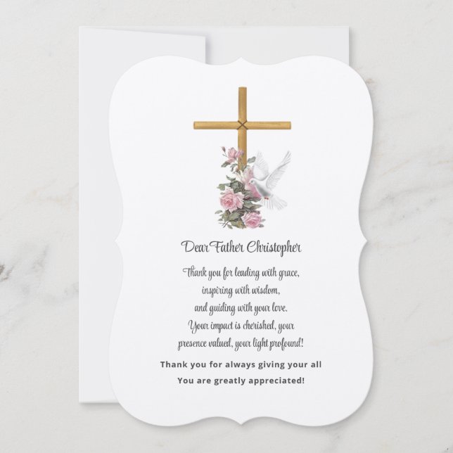 Tarjeta de agradecimiento de Floral Pastor (Anverso)