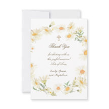 tarjeta de agradecimiento de flores de evento reli