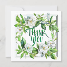 Tarjeta de agradecimiento de flores de manzano