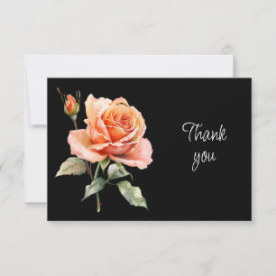 Tarjeta de agradecimiento de flores del hermoso ja