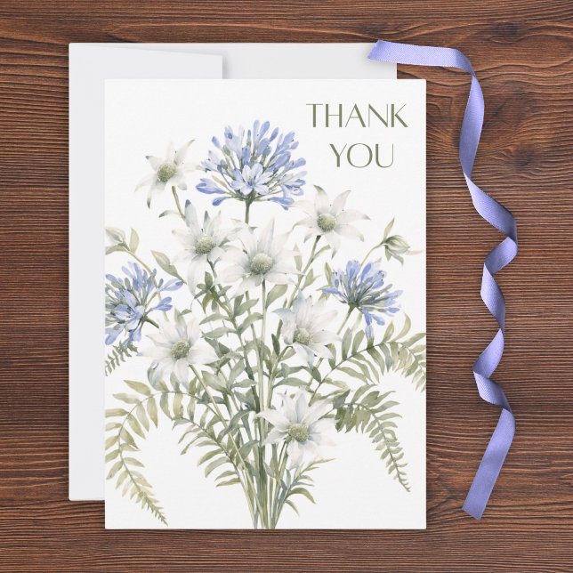 Tarjeta de agradecimiento de flores silvestres ele (Subido por el creador)