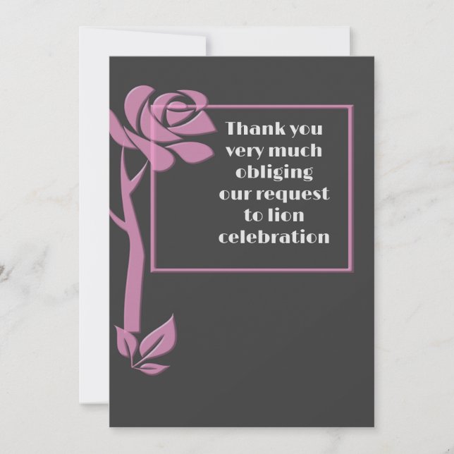 tarjeta de agradecimiento de fondo gris simple (Anverso)