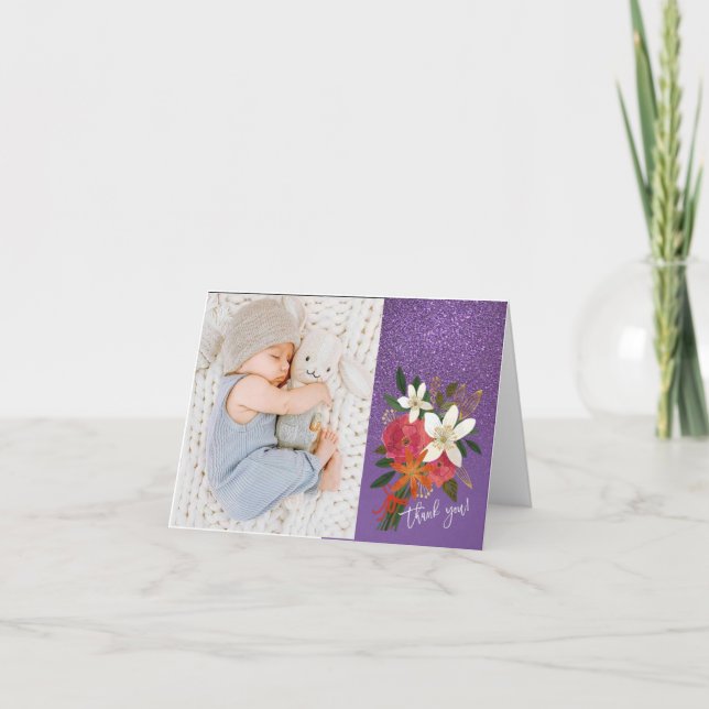 Tarjeta de agradecimiento de foto (Anverso)