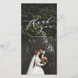 tarjeta de agradecimiento de foto