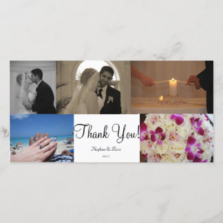 Tarjeta de agradecimiento de foto