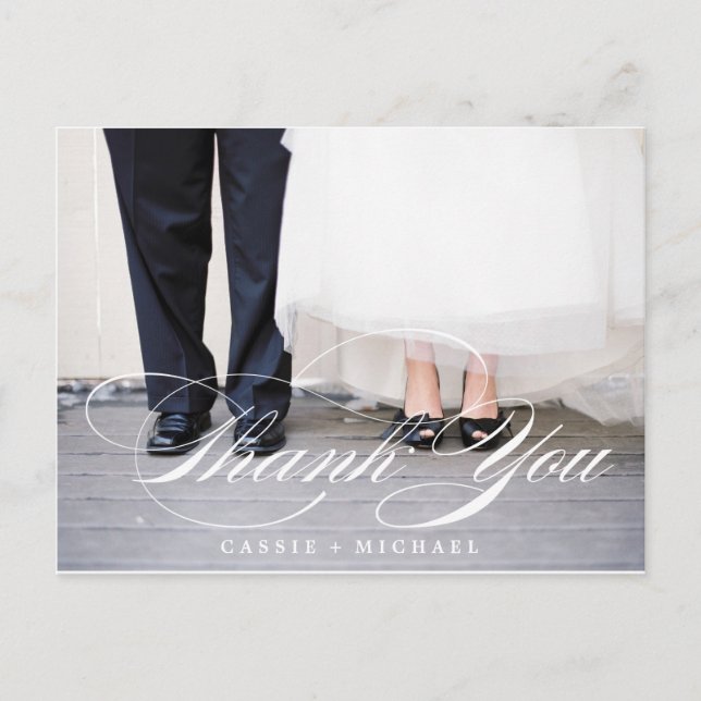 Tarjeta de agradecimiento de foto (Anverso)