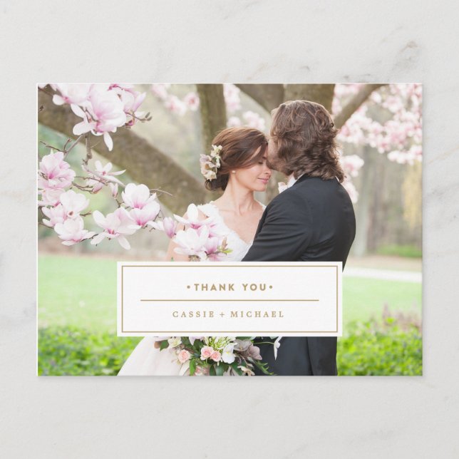 Tarjeta de agradecimiento de foto (Anverso)