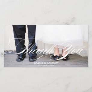 Tarjeta de agradecimiento de foto