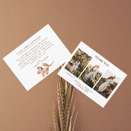 Tarjeta de agradecimiento de foto