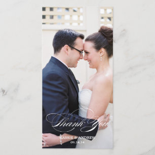 Tarjeta de agradecimiento de foto