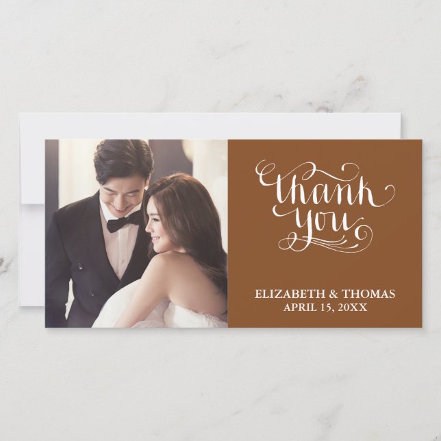TARJETA DE AGRADECIMIENTO DE FOTO CON LETRA MANUSC (Anverso)